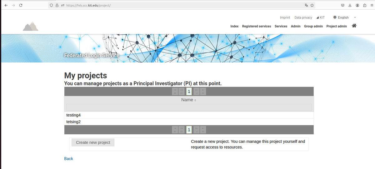 Login to FELS