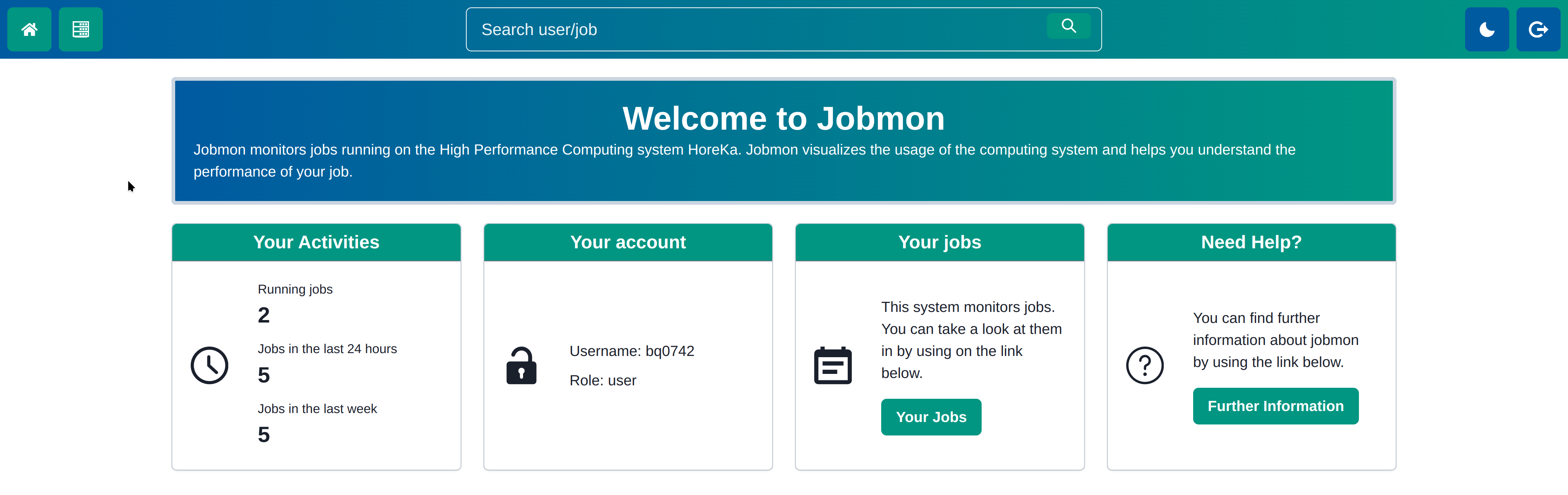 welcome page